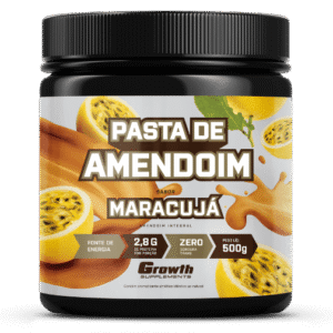 PASTA DE AMENDOIM SABOR MARACUJÁ 500G - GROWTH SUPPLEMENTS